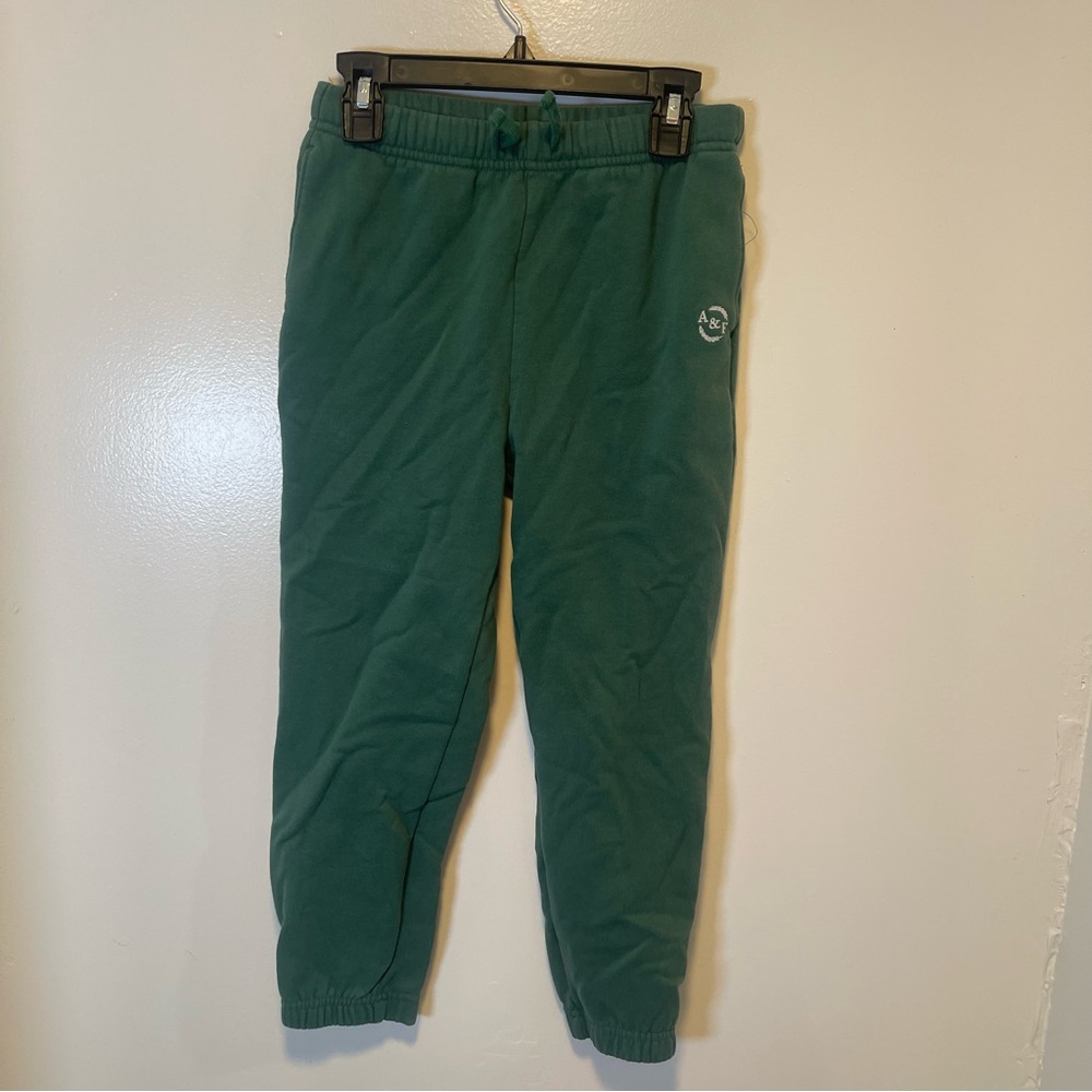 Abercrombie kids green sweatpants joggers kids girls size‎ 7/8